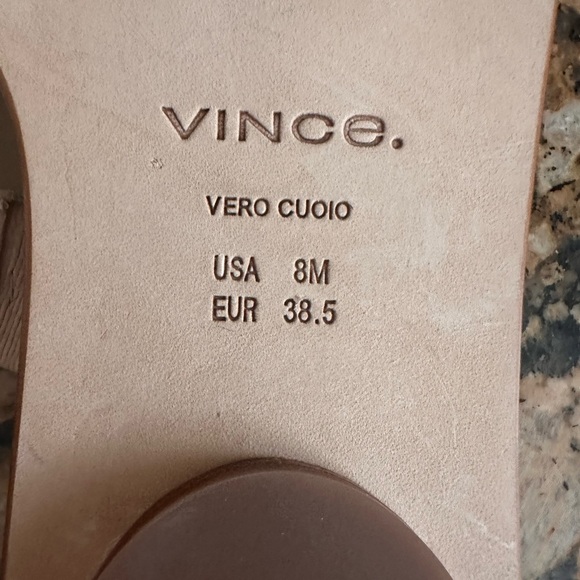 Vince 
Lukas Slide Sandal in Birch Sand - Picture 11 of 11